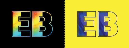 initiale lettre eb logo icône vecteur conception modèle. prime luxueux logotype pour entreprise affaires identité