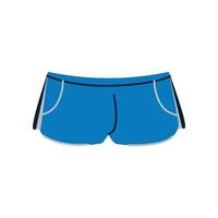 plat bleu short vecteur