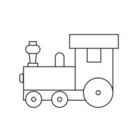 les enfants train icône vecteur. Publique transport illustration signe. chemin de fer symbole. vecteur