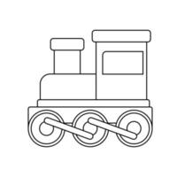 les enfants train icône vecteur. Publique transport illustration signe. chemin de fer symbole. vecteur