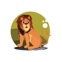 nous l'amour Lion vecteur