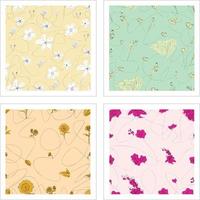 motif floral sans soudure vecteur