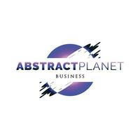 abstrait planète icône logo conception modèle vecteur