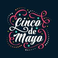 coloré cinco de mayo caractères. pouvez être utilisé pour bannière, affiche, et salutation carte vecteur