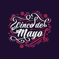 coloré cinco de mayo caractères. pouvez être utilisé pour bannière, affiche, et salutation carte vecteur