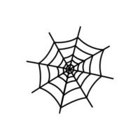 araignée icône vecteur. toile d'araignée illustration signe. Halloween symbole. araignée logo. vecteur