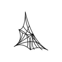 araignée icône vecteur. toile d'araignée illustration signe. Halloween symbole. araignée logo. vecteur