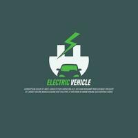 ev icône logo vecteur