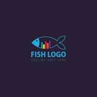 vecteur de logo de poisson