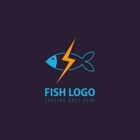 vecteur de logo de poisson