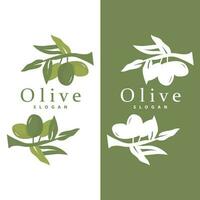 olive pétrole logo, olive feuille plante à base de plantes jardin vecteur, Facile élégant luxueux icône conception modèle illustration vecteur