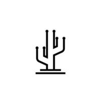 illustration vectorielle de cactus logo modèle vecteur