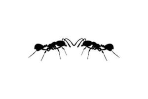 paire de le fourmi silhouette pour art illustration, logo, pictogramme, site Internet, ou graphique conception élément. vecteur illustration