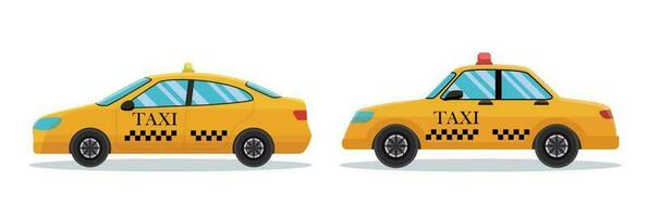 Jaune Taxi auto. un service transport vecteur illustration