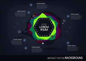conception de la géométrie de fond abstrait vecteur