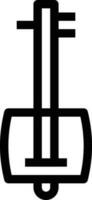 illustration vectorielle de sitar sur fond.symboles de qualité premium.icônes vectorielles pour le concept et la conception graphique. vecteur