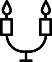 illustration vectorielle de candélabres sur fond.symboles de qualité premium.icônes vectorielles pour le concept et la conception graphique. vecteur