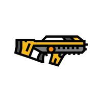 laser pistolet arme militaire Couleur icône vecteur illustration