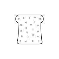 Couper pain vecteur icône illustration