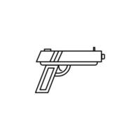 pistolet vecteur icône illustration