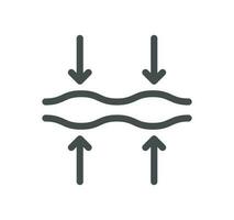 peau se soucier en relation icône contour et linéaire vecteur. vecteur