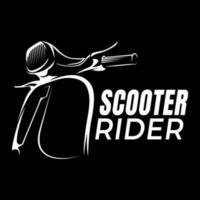 moderne scooter logo vecteur