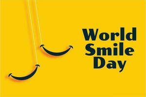 gratuit vecteur monde sourire journée Jaune bannière