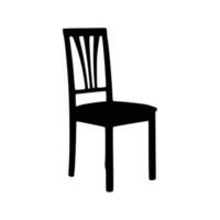 agréable en bois chaises silhouette vecteur, chaise silhouette vecteur. vecteur