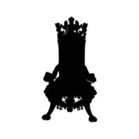 chaise silhouette conception vecteur