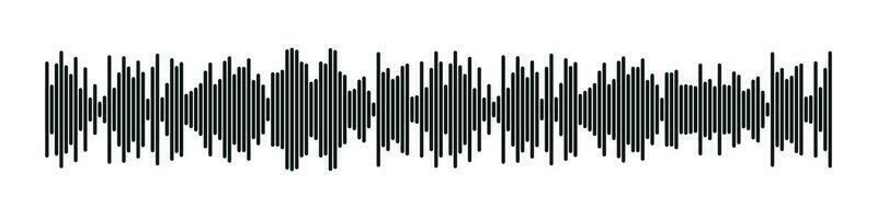 du son radio former. abstrait la musique l'audio onde sonore. vecteur isolé illustration