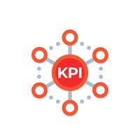 indicateur de performance clé kpi, icône de vecteur