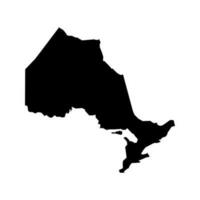 Ontario carte, Province de Canada. vecteur illustration.