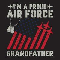 fier air Obliger américain drapeau marrant cadeau pour du père journée vecteur