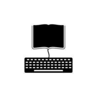 clavier, livre vecteur icône illustration