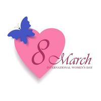 8 Mars aux femmes journée conception, vecteur illustration eps10 graphique.