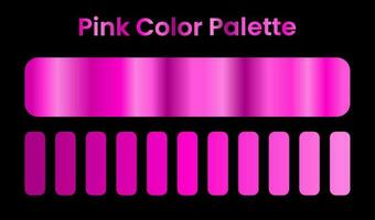 rose Couleur palette. rose pente. vecteur