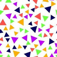 géométrique sans couture modèle de violet, vert, rouge, orange, foncé bleu Triangles pour textile, papier et autre surfaces vecteur
