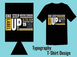 conception de t-shirt typographie vecteur