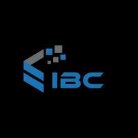 ibc lettre logo conception sur noir Contexte. ibc Créatif initiales lettre logo concept. ibc lettre conception. vecteur