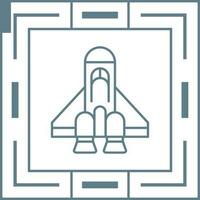 icône de vecteur de vaisseau spatial