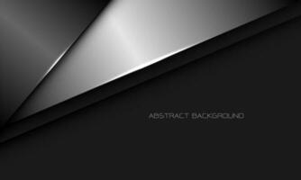 abstrait argent métallique Triangle sur gris avec Vide espace conception moderne luxe futuriste Contexte vecteur