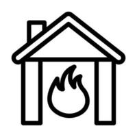 conception d'icône de caserne de pompiers vecteur
