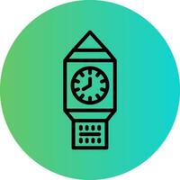 l'horloge la tour vecteur icône conception