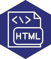 conception d'icône de vecteur de fichier html