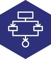 conception d'icône de vecteur de flux de travail