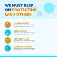 précautions de éviter omicron comme comme porter masque, utilisation désinfectant, garder physique distance et avoir vacciné. vecteur