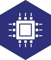 conception d'icône de vecteur de processeur