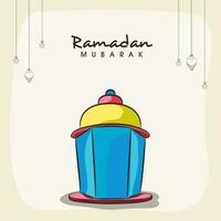 coloré lanterne pour Ramadan moubarak. vecteur