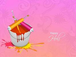 Indien Festival de couleurs, content Holi concept. vecteur