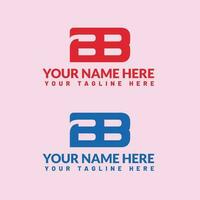 bb lettre logo ou bb texte logo et bb mot logo conception. vecteur